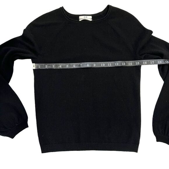 CO Essential Women's Black Crewneck Cashmere Sweater Size XL - Picture 11 of 13